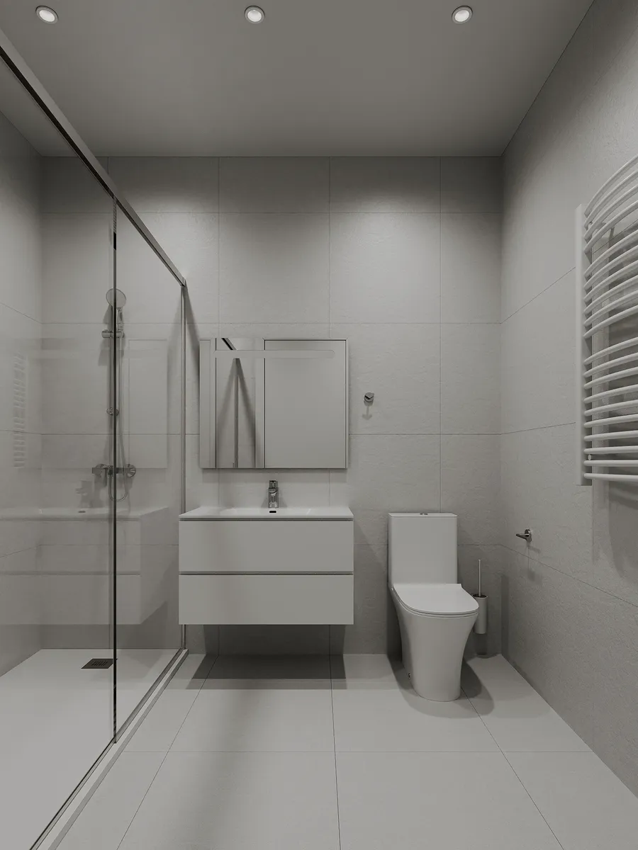 Diseño de baño Dark & Moody en Quartell